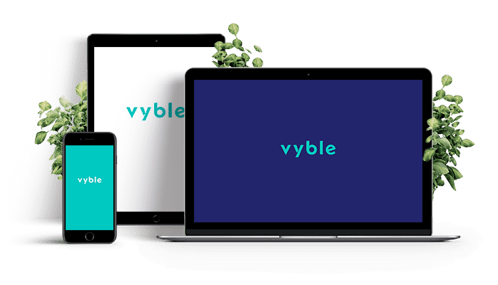 vyble® dargestellt auf verschiedenen digitalen Medien