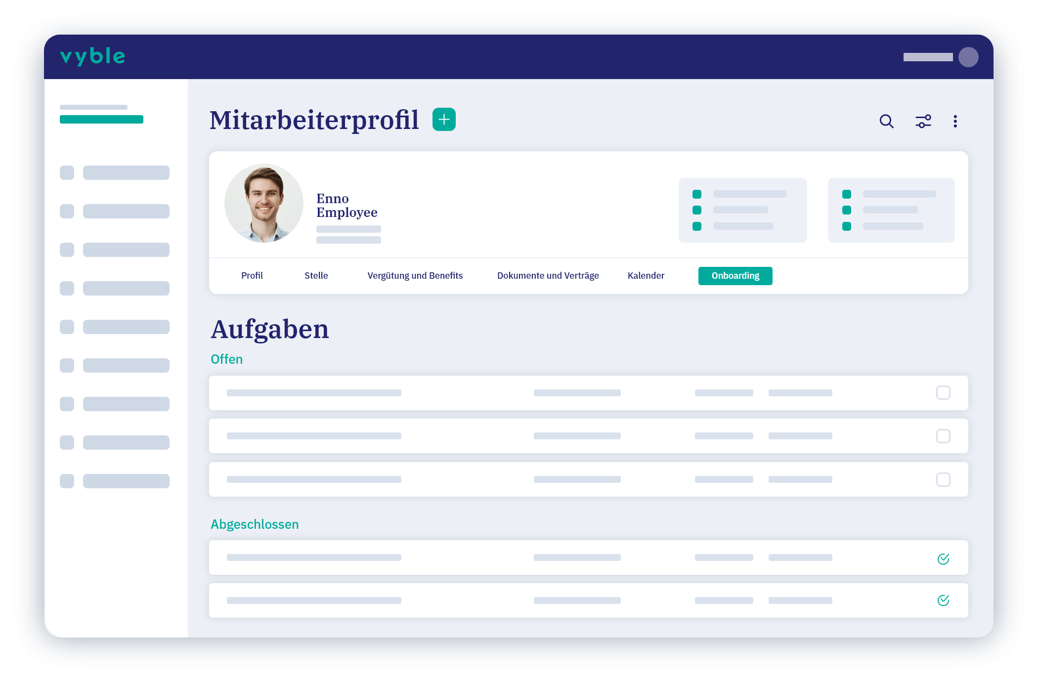 vyble® Mockup: Onboarding