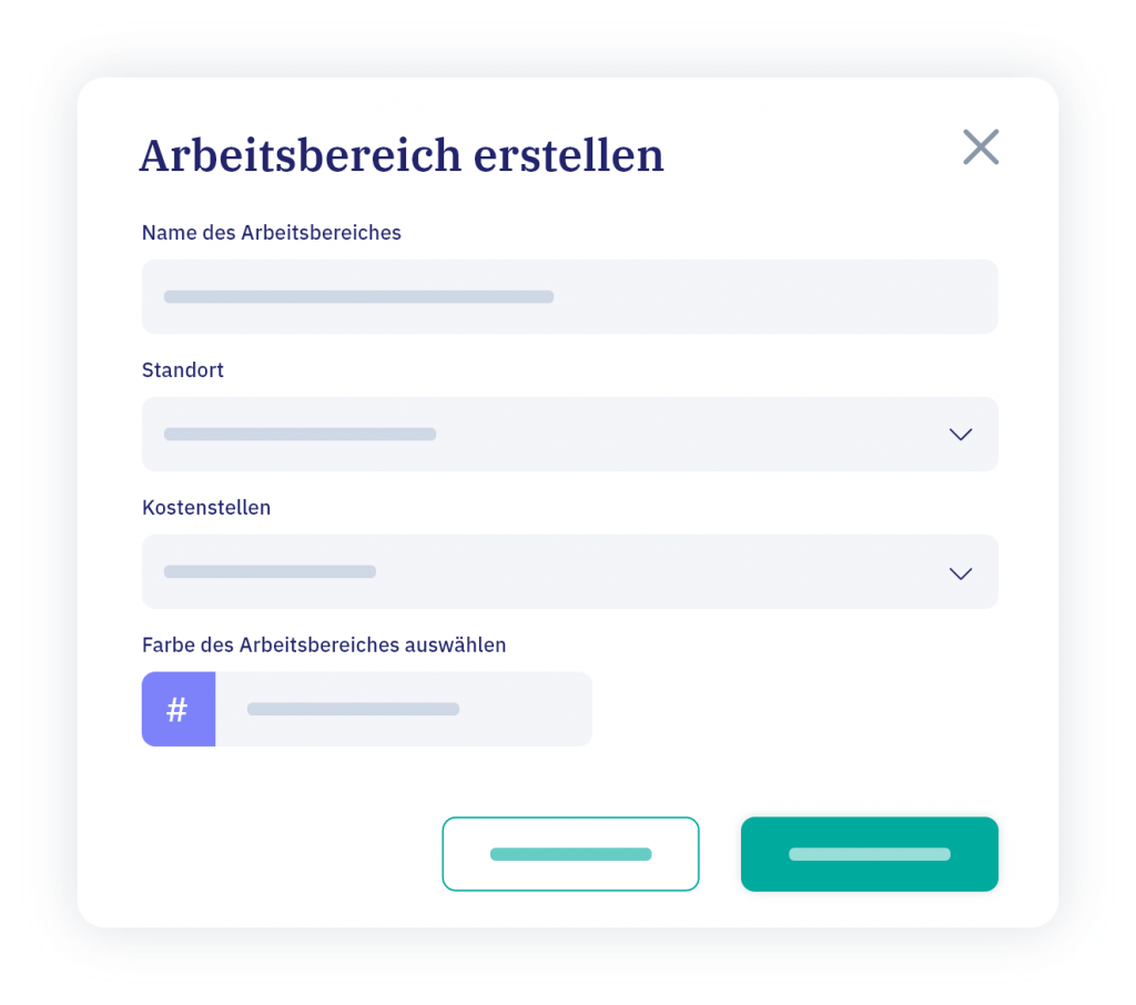 vyble® Mockup: Arbeitsbereiche erstellen