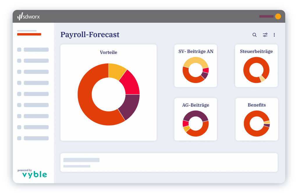 SD Worx Payroll mit vyble® Mockup